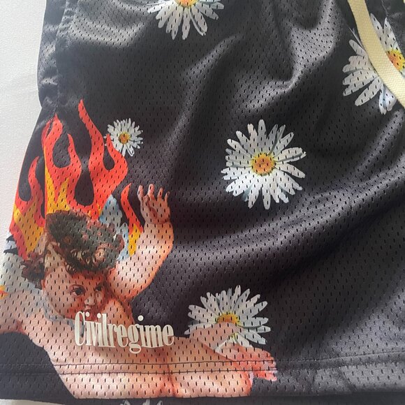 Civil Regime Wild Daisy SZ L, Mesh Shorts Summer Ready, Sold Out, Unique red tag - Picture 4 of 6
